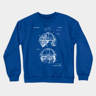 Welding Goggles Patent - Welder Art - Blueprint Crewneck Sweatshirt